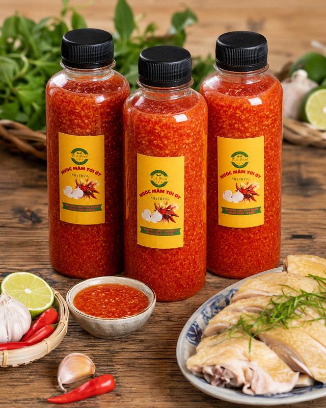 Nước Mắm Tỏi Ớt Pha Sẵn Cao Cấp 330ml Chai Tròn TAFOOD