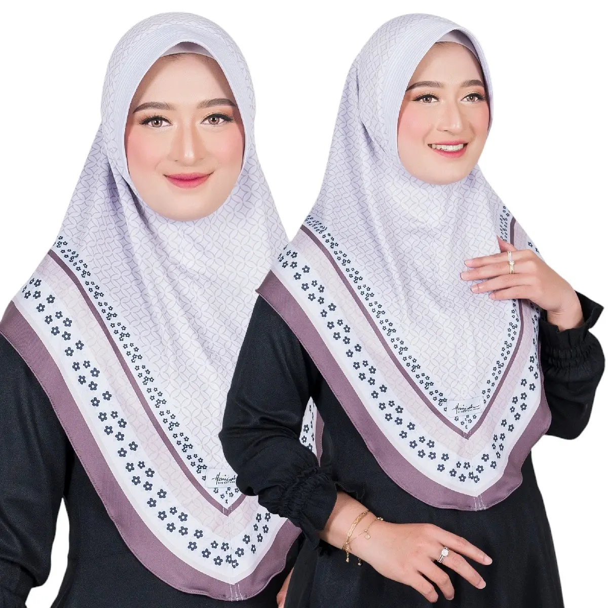 hijab instan kerudung bergo motif yura jilbab jersy printing hijab viral jilbab tren hijab premium instan Muslim Wanita Dewasa Panjang Nyaman Sporty Spandex Tebal Cantik Busa