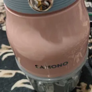 (BISA COD) SAMONO Mini Food Chopper 300ml – Penggiling Daging & MPASI Bayi, 6 Mata Pisau Stainless 【SW-C190】