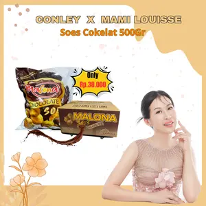 MAMI LOUISSE 11.11 Exclusive X soes coklat 500g/1000gmerek baru/Malona/500g/1kg / mix rasa/halal KueSus Kering lsi soes coklat lumer 1 kgr Enak Murah Cemilankeluarga, Chocolate Food Makanan Snack Manis Biskuit SusuToples