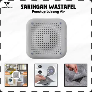 Floor Drain Deodorant Mat Transparent - Penutup Lubang Saringan Got Kamar Mandi Silikon Transparan Anti Bocor Bau Kecoak