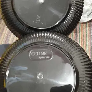 Piring Makan Ulir Kerang Plastik PP5 Ori Tahan Panas Ukuran 23 x 3,9 cm