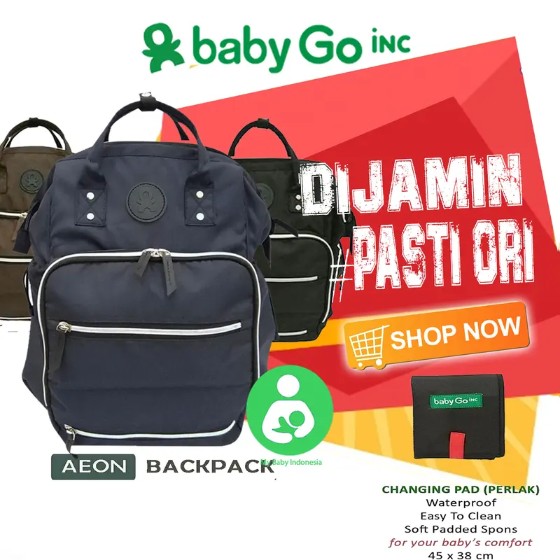 BabyGo Inc Aeon Backpack Diaper Bag Babygoinc Tas 0