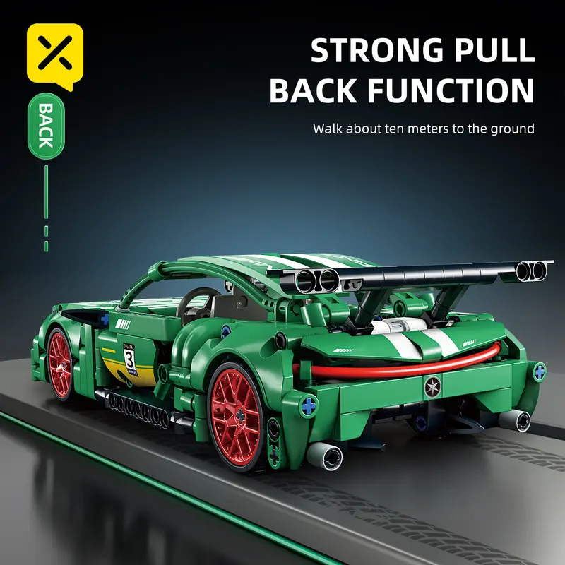 1:18 Mainan Mobil Balap Blok Green Demon AMG atau Bumblebee, Model, Hadiah Ulang Tahun Keren - Toys springtok toys 3