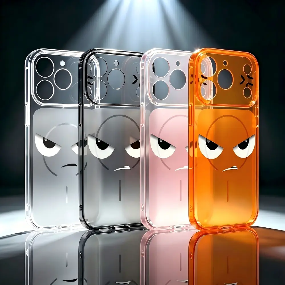 【Baru】Casing Lucu Wajah Lucu-Kocak-Marah | Anti Sidik Jari & Ultra Tipis untuk iPhone 17/16/15/14/13/12/11 (Pro/Max/Plus) | Belakang Matte Halus, Unik & Premium | TMSC-LHIDWCX001