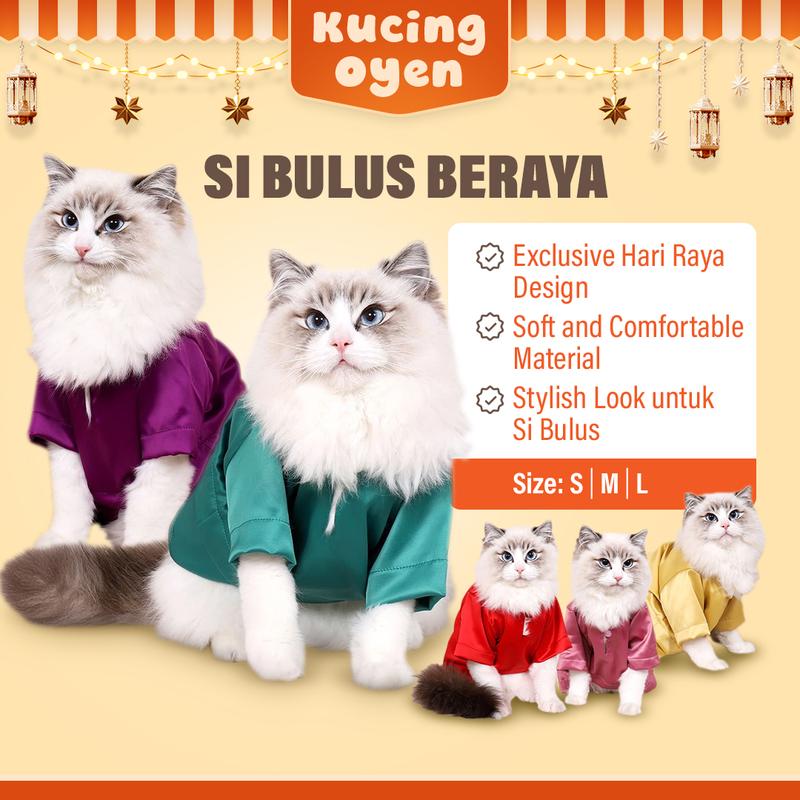 Baju Raya Melayu Kucing BajuRaya Aidilfitri Cloth Cat Clothe - TikTok ...
