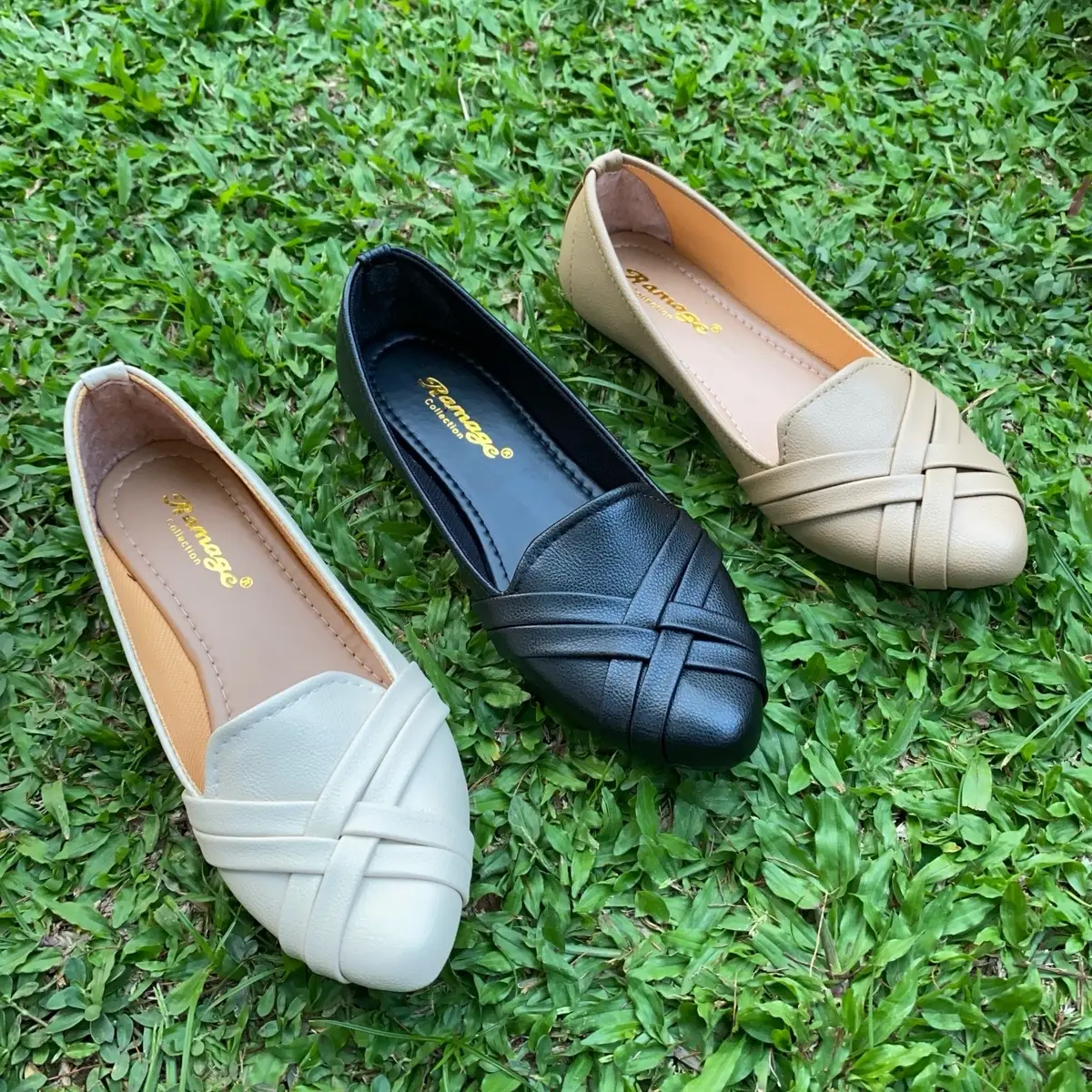 BIG SIZE 41 / 44Sepatu Balet Wanita Sol Karet Lentur HS-19 Flat