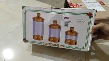 Product Review of [POL] COD Toples Maroko Akrilik Gold Set 3pcs | Toples Kedap Udara | Tempat Penyimpanan Makanan from s**5 1