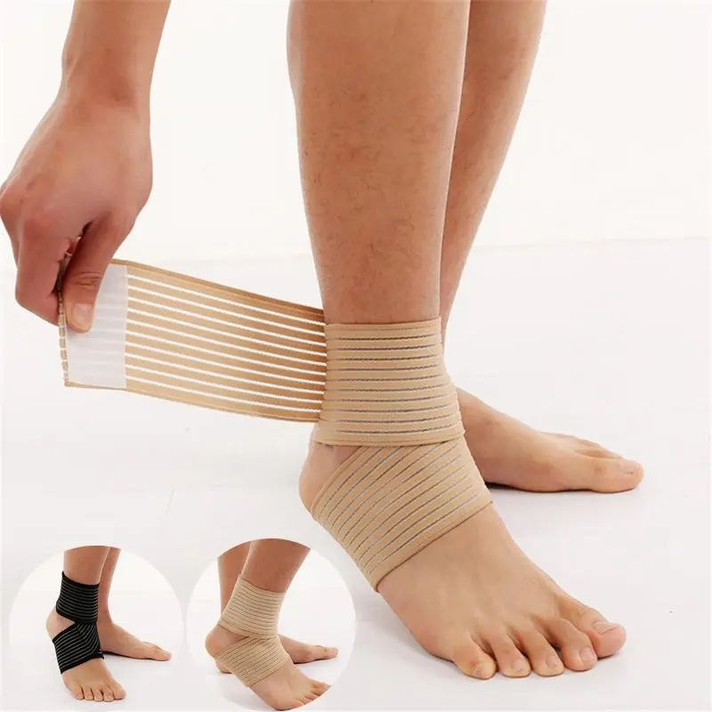 (sharing)1pc Sports Ankle Protective Gear Basketball Football Running Ankle Anti Sprain Silicone Antiskid Ankle Wrist Protection for Men and Women (FL)