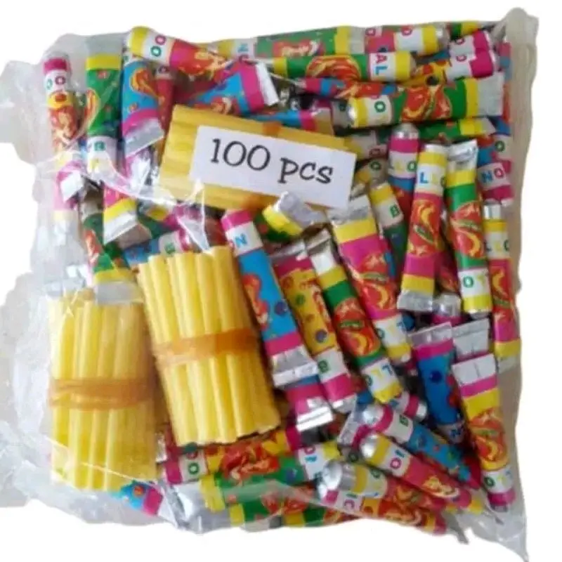 Balon tiup aks sedotan isi 100pcs jaman dulu 0