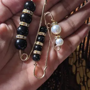 3pcs Peniti mutiara mewah elegan