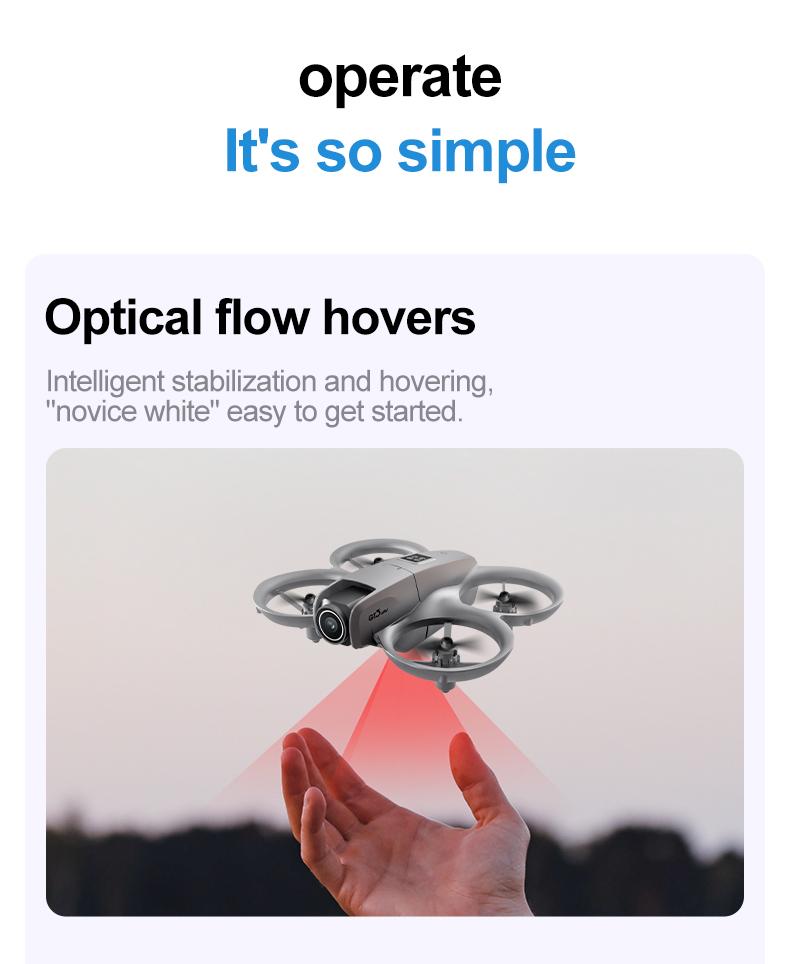 GT3 Drone Mini 4K kamera ganda Aerial, mainan pesawat pencegah rintangan aliran optik ESC kendali jarak jauh