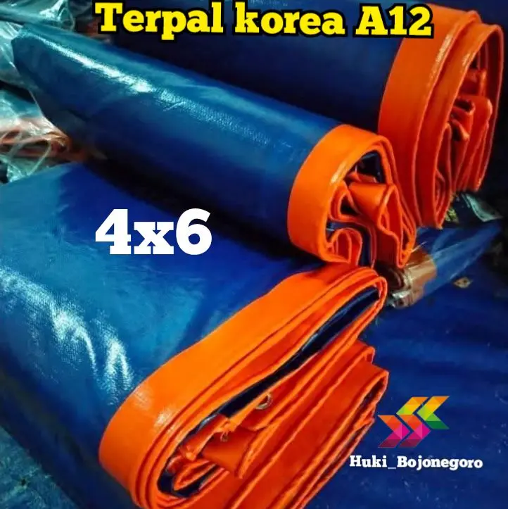 terpal plastik korea A12 4x6 terpal tebal terpal tenda terpal truk terpal waterproof anti