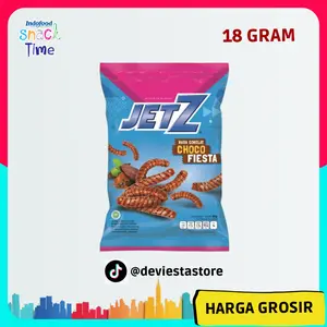 Snack MURAH 1 DUS isi 60PCS, JetZ Rasa Cokelat 18gram Harga Grosir Cemilan Camilan Chocolate Coklat Food