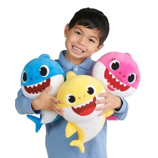 Boneka Baby Shark 25cm Mainan Anak  Toys Baby Shark Kartun Boneka Ikan Hiu Dolls 3