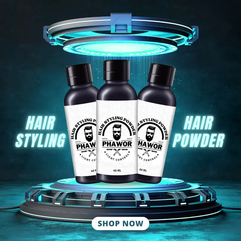 Hair  Pria by Phawor Hair Styling dan Volumizing 60 ml / 10 gram powder 5