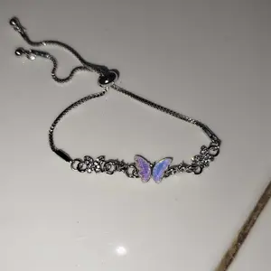 Warna Aurora Berlian Butterfly Knot Gelang Adjustable Serut Korea Aesthetic Aksesoris Murah