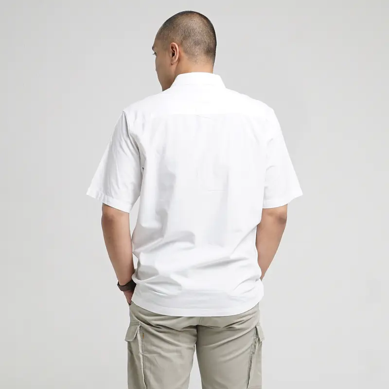 M.Gee Kemeja Pria Kasual Mgee Original Color Series Spectrum White 5