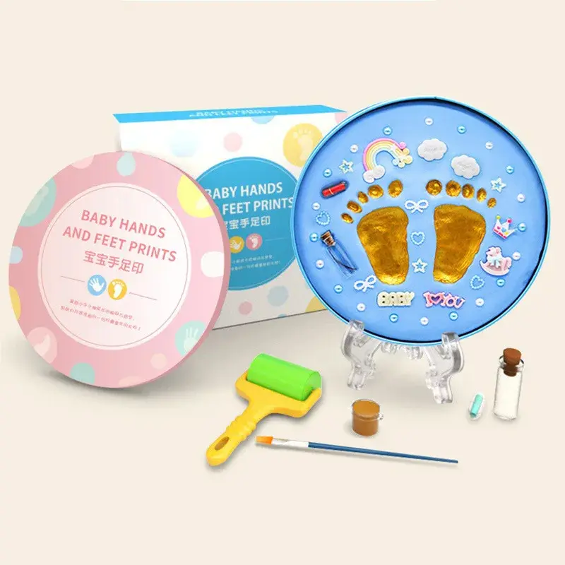 KNB Baby Foot Print kit cetakan telapak tangan kaki bayi Hadiah Newborn baby / kado ulang tahun kenangan bayi 6
