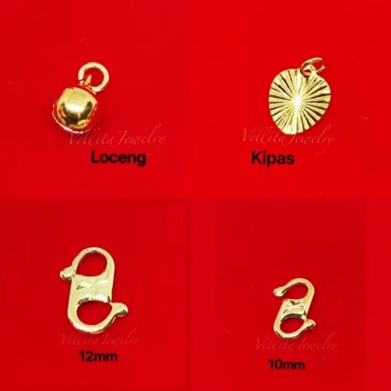 Aksesori cangkuk S dan M ada cop Gold Plated / kipas A locen - TikTok ...