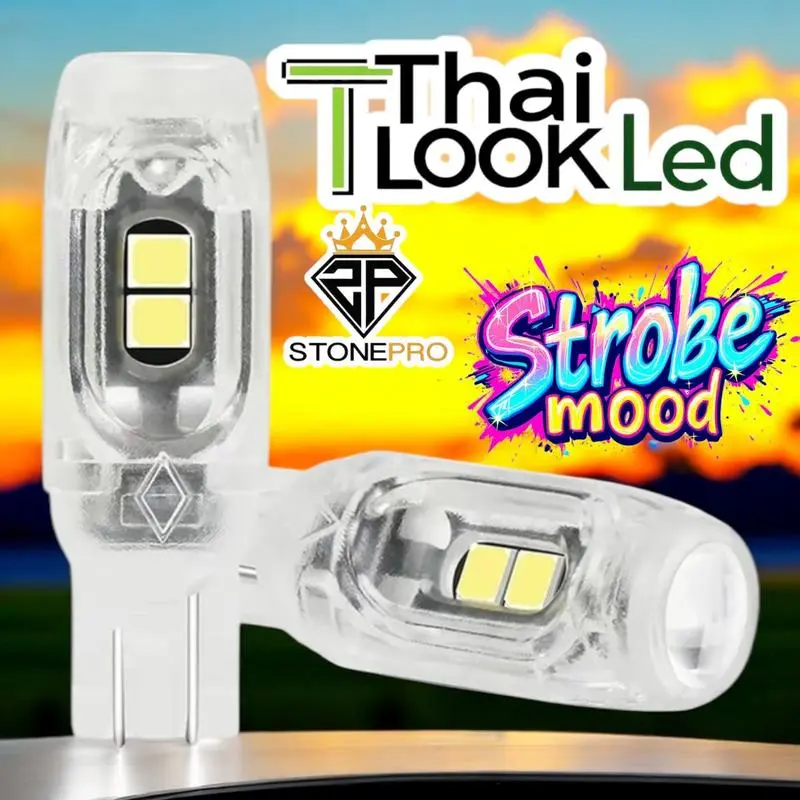 STONEPRO-167 THAI LOOK T10 Signal Motor Signal Kereta Strobe Lamp T10 Led Bulbs Car Side License Plate Reading Interior Dome Light Auto Accessories