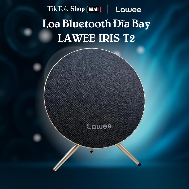Loa Bluetooth LAWEE Đĩa Bay IRIS T2 Kết Nối Đôi – Loa Nghe Nhạc Bass Mạnh – Loa Mini Di Động Ngoài Trời Trong Nhà – Âm Trầm Vòm 360° Công Suất Lớn Giá Bình Dân