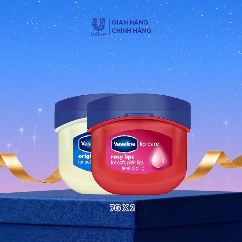  Combo 2 sáp dưỡng môi Vaseline 7g  tùy chọn  