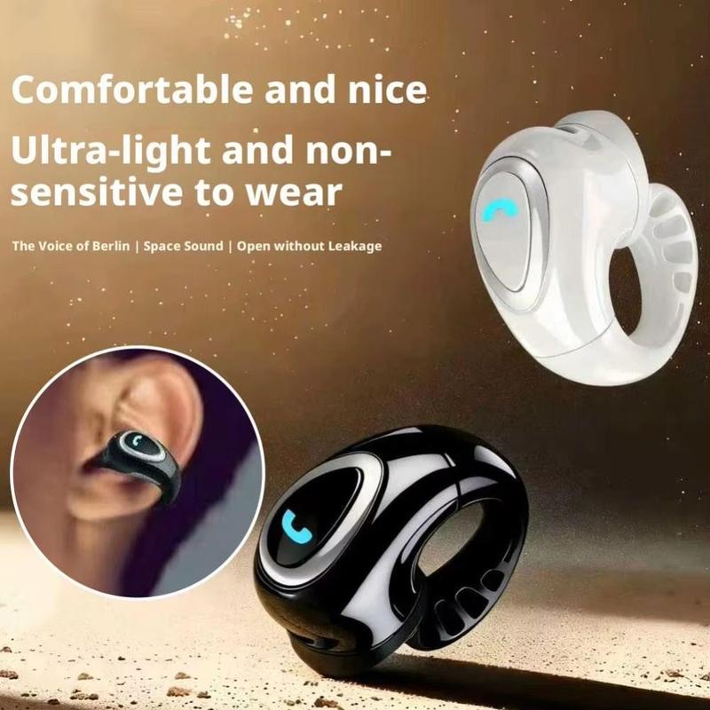 Âm thanh nổi Không dây Tai nghe một bên tai Siêu nhẹ Kích thước nhỏ Tai nghe mở tai Móc tai Bluetooth 5.3 Tai nghe kẹp tai Tập luyện