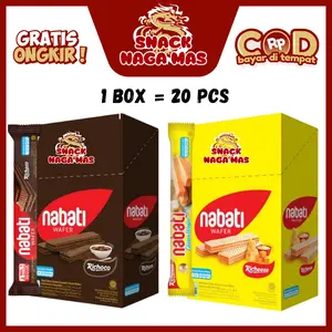 NABATI WAFER KEJU-COKLAT [1 box isi 20] nabati hitam