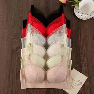 Paket 3 PCS Bra Model 61816 BH Push Up Dengan Cup B dan Hiasan Renda Tipis untuk Wanita Elegan 34-40 Material PUFitur Push Up Cup BHiasan Renda Jumlah 3 PCS Nyaman