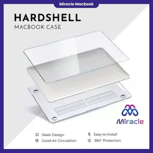 Case Crystal Laptop 13 Inch Support Case Mac Epel Clear / Bening / Transparan casing Mac Neo New Air M1 New Air M2 M3 Air M4 A3240New Pro 13 Inch 2020 2021 2022 2023 2024Computer Laptop silikon Pc hard casing  untuk  laptop alas garskin  laptop full  body