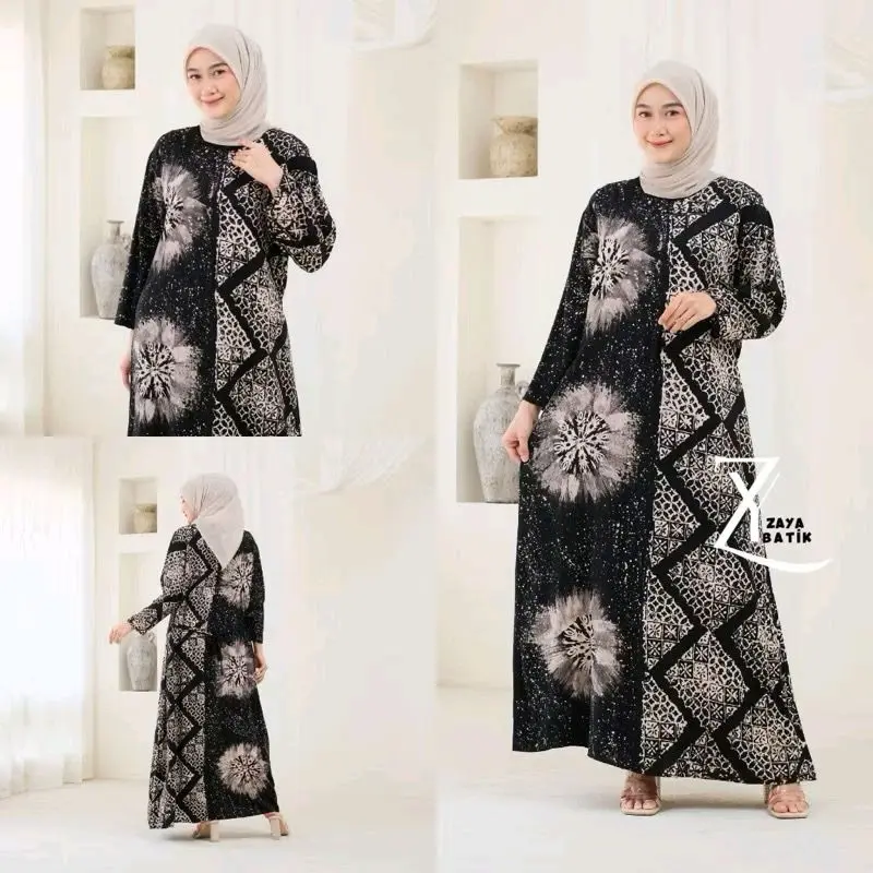 Longdress Cap Malaman LD 110 PB 135 Rayon Premium Motif Nyaman