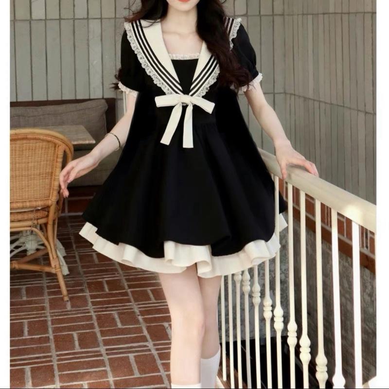 V99 Đầm Babydoll Thiết Kế Tiểu Thư Chất Vải Cotton Lạnh | Chang Chang Clothing | Đầm Bầu
