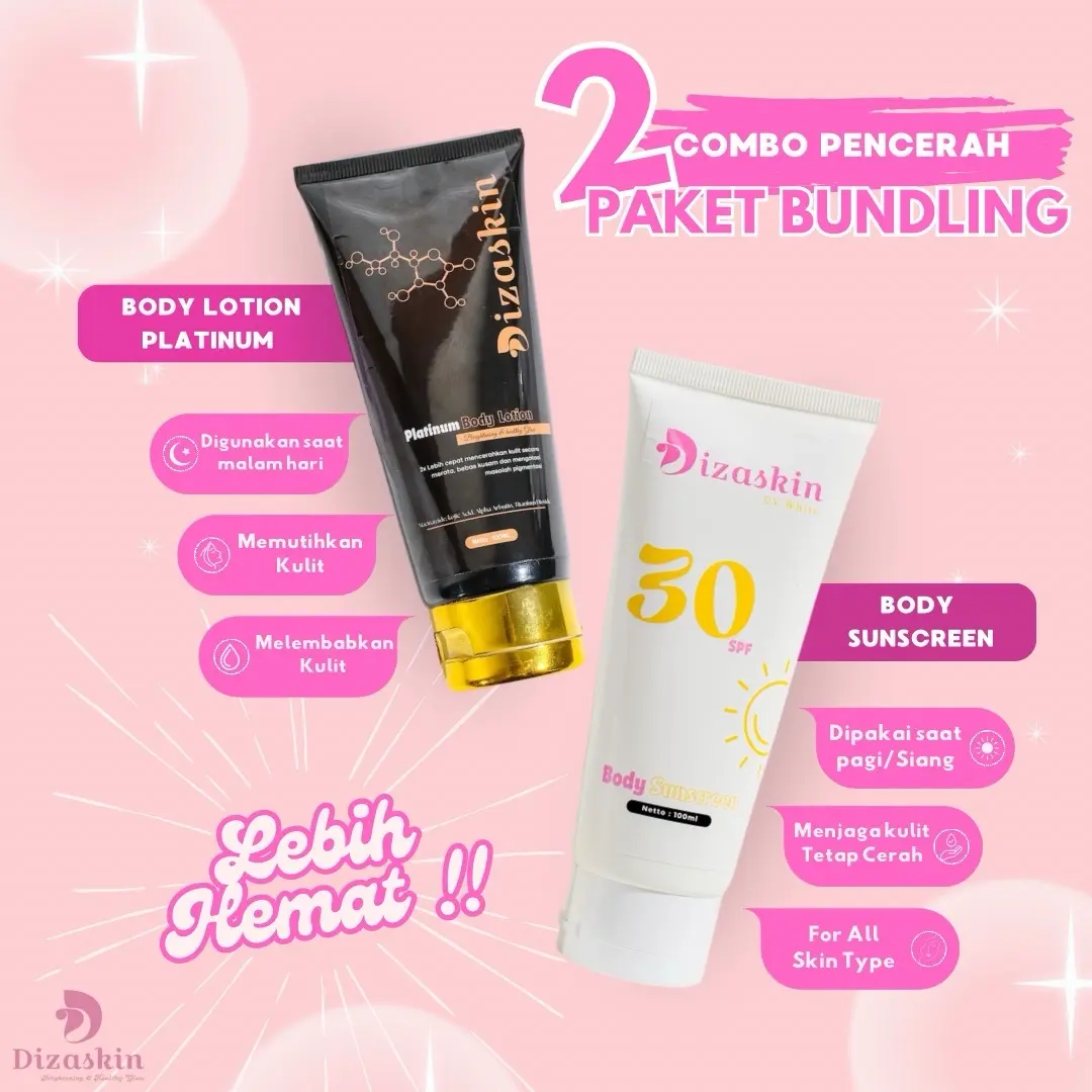 Bundling Hb Platinum tube & Body Sunscreen 100ml