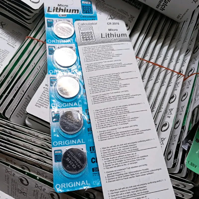 5 pcs/lembar battrai jam tangan battrai remot motor, mobil CR2032, CR2025, CR2016 0