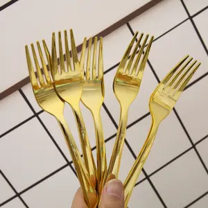 Garpu Makan Stainless Tebal Gold Silver Garpu Korea Premium