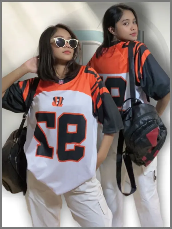 Jersey NFL Oversize American Football Custom Nama Dan Nomor Full Printing Sublime 0
