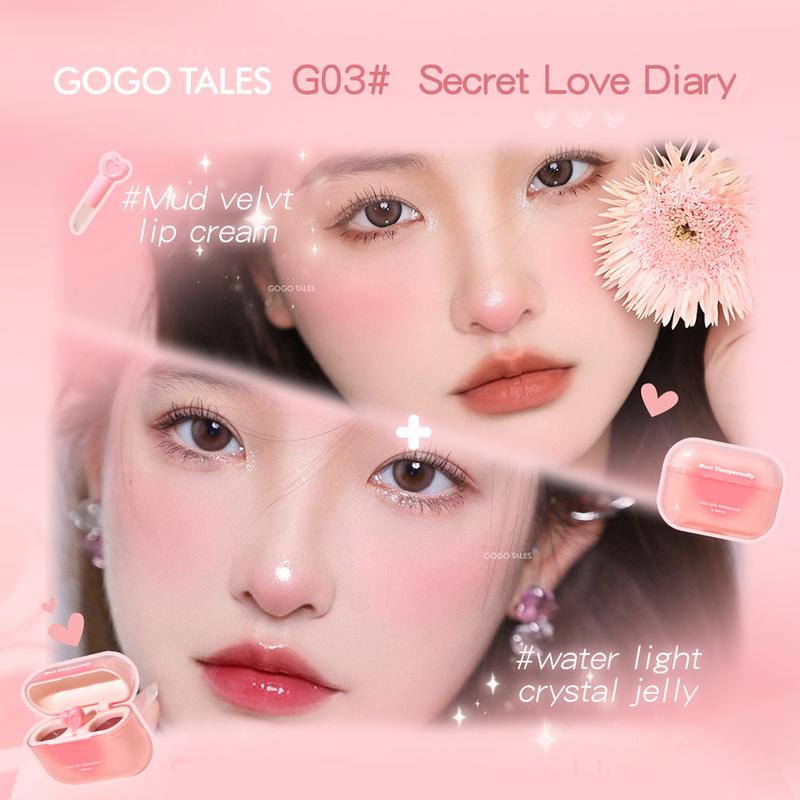 [BPOM]GOGO TALES LipPods Lipstik Cloud Sense Dual Colour Lipcream Lip Matte Velvet Lipstick Lip Tint Anak Sekolah Make Up Lip Gloss Bibir GT621 9
