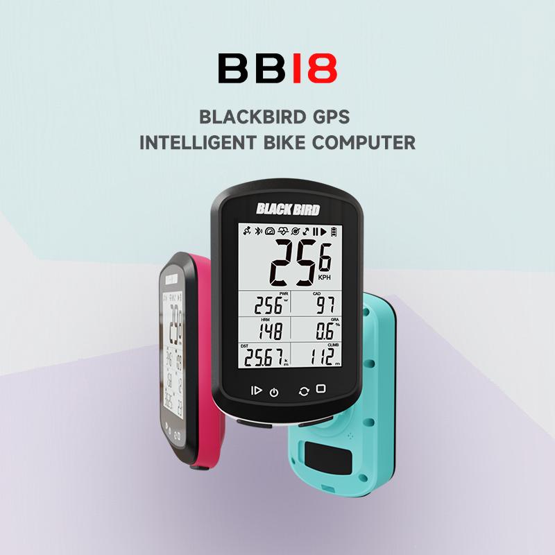 BLACKBIRD BB18 GPS Xe Đạp Tốc Độ Không Dây Dành Cho Xe Đường Trường Và Xe Leo Núi Màn Hình 2.4 Inch Chống Nước IPX7 Type-C Chip Beidou Pin 30 Giờ