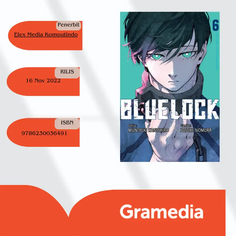 Gramedia Mega - Blue Lock 6 - Muneyuki Kaneshiro 2