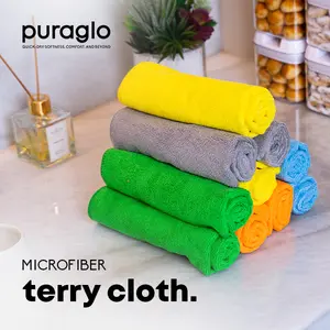 Puraglo Microfiber Terry Cloth - Kain Lap Serbaguna Peralatan Rumah