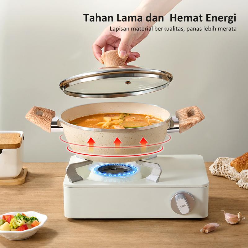 (Bisa COD) freemir Wajan Penggorengan 20cm Granit Anti Lengket Premium Multifungsi Wajan Kuping Mini 4