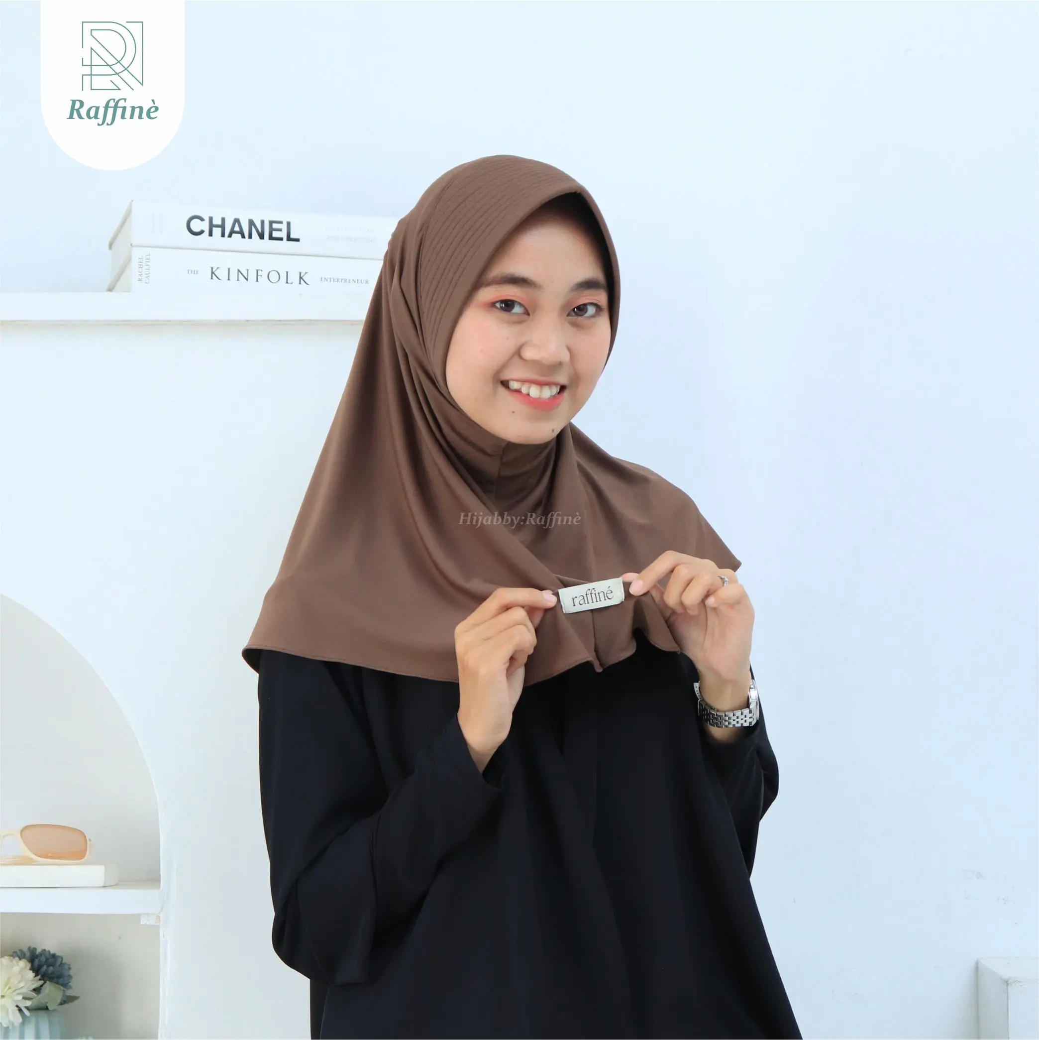 Azizah Bergo Daily Hijab Instan Size S - Kerudung Muslim Tebal Lembut Nyaman By raffine