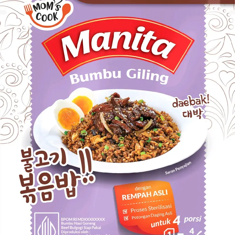 MANITA BUMBU NASI GORENG DAN BUMBU MASAK Instan masakan rumahan 3