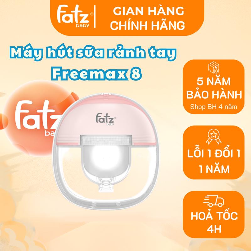  Fatz Baby Máy Hút Sữa Điện Rảnh Tay Không Dây Freemax 8 2 Chế Độ Mát Xa Hút Sữa 9 Cấp Độ Phễu Silicon Mềm Mại Độ Ồn Thấp 50dB Tích Hợp USB 