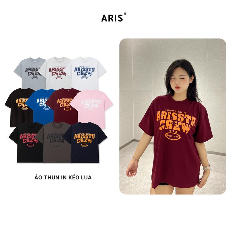 [DEAL MỞ BÁN] Áo thun in form boxy ARIS.STU Áo thun chất liệu cotton 2 chiều thoáng mát nam nữ unisex local brand AT02