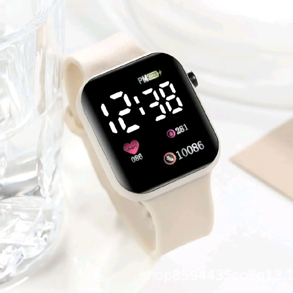 promo! Jam Tangan LED Digital Pria Wanita Rubber Electronic Fashion Couple Anak Remaja Premium