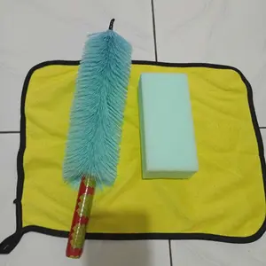 Paket Cuci Motor 3in1 Wheelbrush Spon Busa & Lap Microfiber