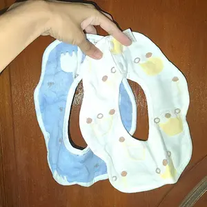 Celemek bayi/baby reversible bib & heaband/hairclip set/Celemek makan bayi L169