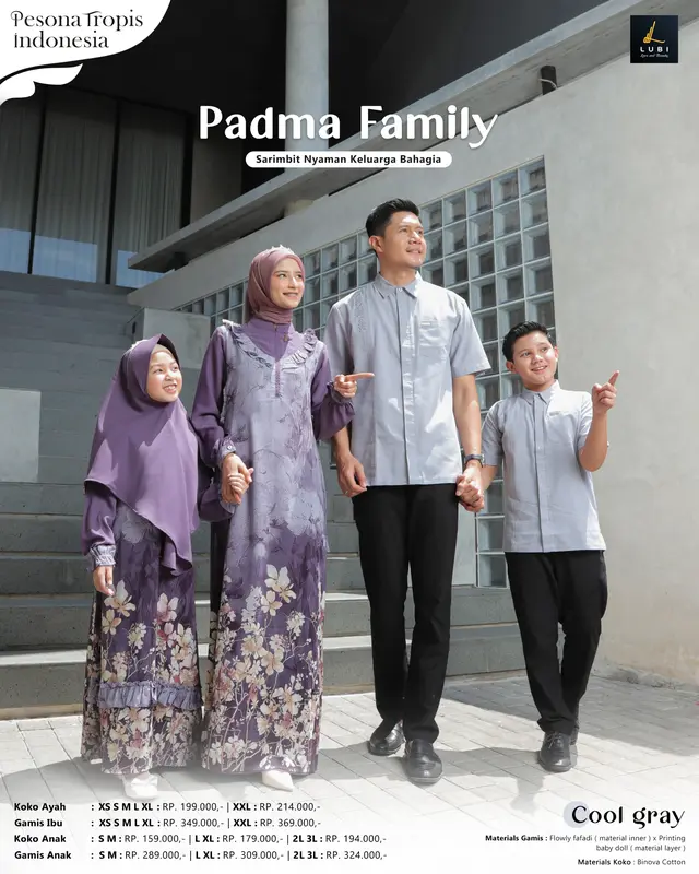 [Kode Padma] Sarimbit Keluarga Muslim Lubi Series Padma (Edisi 2025) 0
